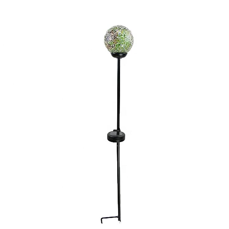 2021 High Quality Hot Sale Custom Luxury Metal Garden Decorations Different Shape Mosaic Solar Powered Stake Lights