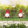 Set Of 3 Colorful Metal Bee Ladybug Art Garden Plant Stake Decor For Outdoor Flower Bed Lawn Decorations