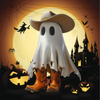 Halloween Spooky Figurine Cowboy Ghost Table Centerpieces Shelf Mantel Ornaments