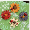 Resin Flowers Finishing Refrigerator Stickers Decoration Pastoral Daisy Fridge Magnets