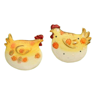 Resin Retro Lovely Couple Rooster Fridge Magnet For Easter Decoration