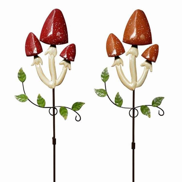 Metal Outdoor Mushroom Decor Yard Art Garden Ornaments for Sale