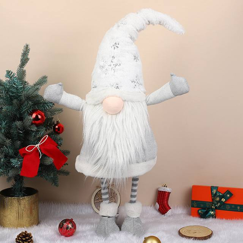 Gift Manufacturer Shake Giant Plush Gnomes with Snowflake Hat