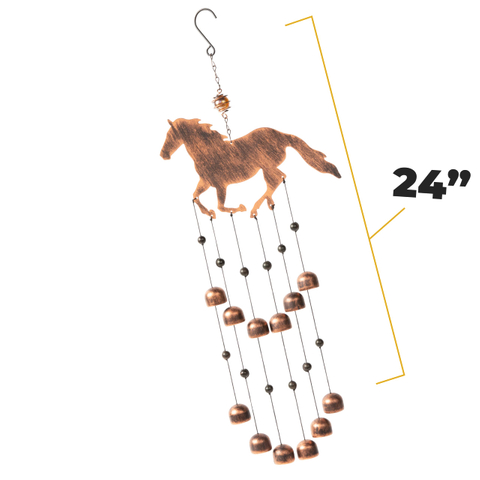 Factory Wholesale Metal Horse Iron Wind Chime for Home & Garden Decoration