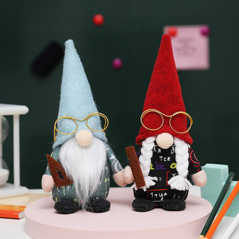 Custom Mathematical Plush Gnomes Decorate Classrooms As Student Rewards