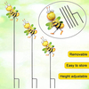 Outdoor Funny Solar Lights Waterproof Metal Bee Garden Stake For Yard Landscape Gifts Decorations
