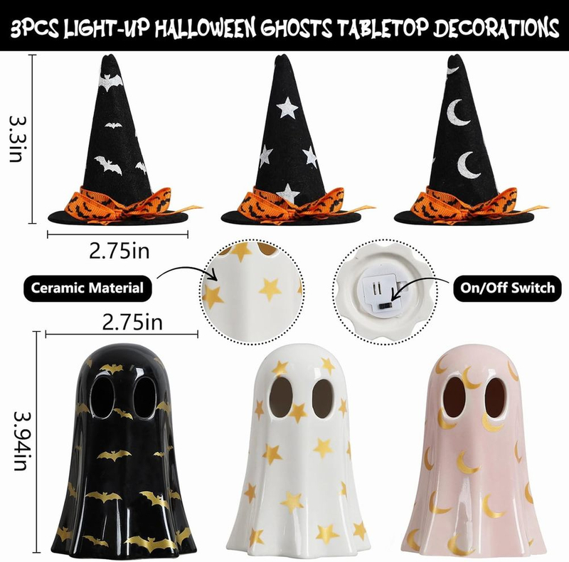 ceramic halloween ghosts​