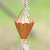Copper Colored Iron DIY Downspout Rain Chain Galvanized Bucket