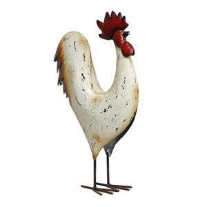 Outdoor Metal Chicken Statues Animal Art Ornament For Home Backyard Garden Lawn Decoration