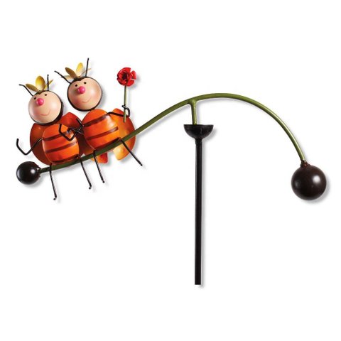 Handicraft Garden Yard Ornaments Metal Bee Planter Stake