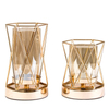 Nordic Geometric Wrought Iron Candle Holder Club Hotel Home Decoration Gold Centerpieces For Wedding Table