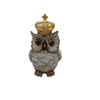 2022 New Creative King Owl Resin Art Crafts For Living Room Bedroom Office Book Shelf Tv Stand Decor Animal Sculptures