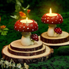 Nordic Resin Mushroom Candle Holder for Table Centerpiece Decor