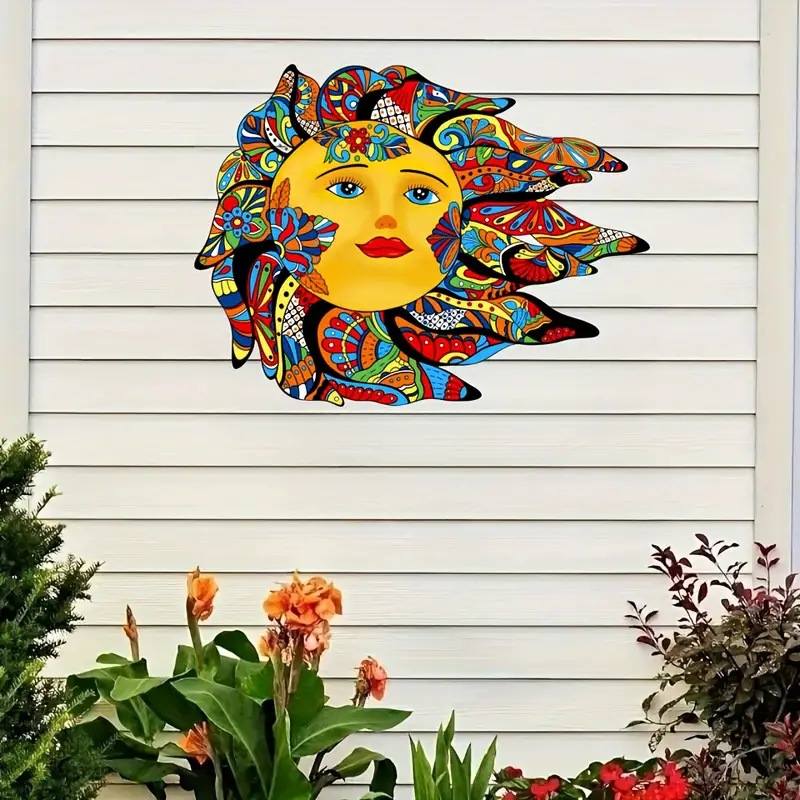 Metal Sun Decorative Wall Hangings for Interior And Outdoor Wall Decorations