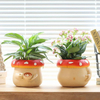 Unique Cute Mushroom Head Plant Pots Resin Planter with Drainage