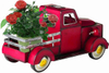 Vintage Blue Green Red Truck Outdoor Yard Summer And Fall Decor Solar Lights Ornaments 