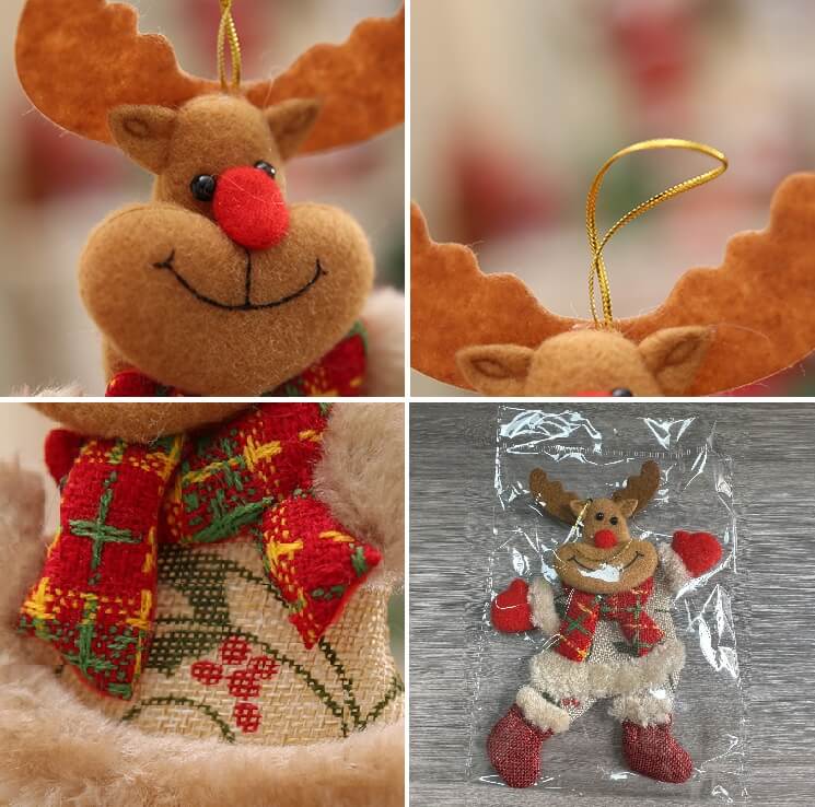 SGAHB0528-1813a Xmas plush doll pendant（8）