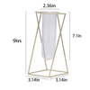 Nordic Ins Triangle Ornament Small Hydroponic Flower Stand Simple Creative Home Decoration Garden Gold Large Metal Vases