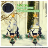 Creative Outdoor Multi Color Led Metal Christmas Solar Garden Stake Light For Patio Lawn Holiday Decoration