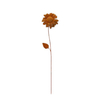 Outdoor Yard Art Metal Rusty Flower Garden Stakes Decor For Fall Lawn Pathway Patio Art Decorations