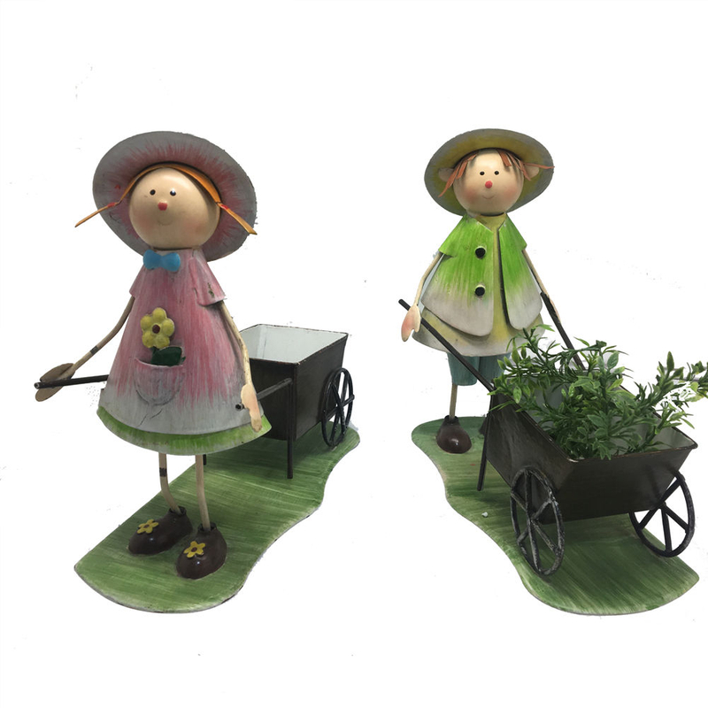 Boy Girl with Flower Pot for Home And Garden Decoration Cheap Planter Pot