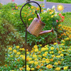 2022 New Outdoor Solar Kettle Shower Lights For Garden Decoration Hollow Watering Can Solar Lights