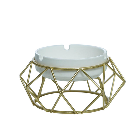 Nordic Modern Trend Metal Geometry Creative Ashtray For Living Room Home Odorless Office Desktop Decorations