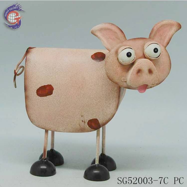 Factory Direct China Garden Pig Outdoor Decor Metal Pigs Crafts