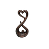 Retro Dark Color Heart Shaped Flame Shapes Resin Art Statue For Home Bedroom Living Room Garden Office Desk Ornaments