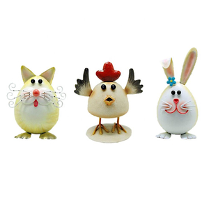 Cute Metal Animals Decor Handmade Crafting Ornaments Supplies 2022 Easter New Festival Decoration Other Holiday Supplies