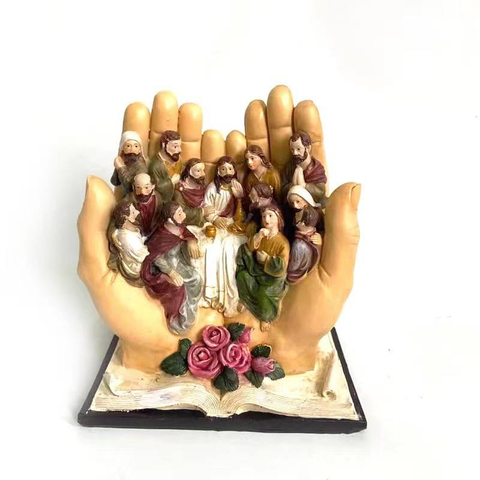 Jesus And The 12 Disciples Religious Statue The Last Supper Scene Christian Catholic Prayer Figurine Decor