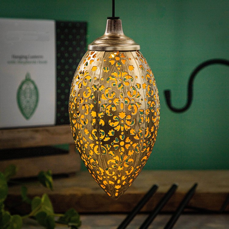 solar lantern metal decor 7