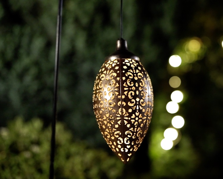 solar lantern metal decor 9