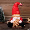 Christmas Gnome with Snowflake Christmas Tree Lollipop for Table Mantel Decoration