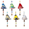 Hand-Painted Resin Bird Song Bell Animal Wind Chime Pendant Garden Decoration