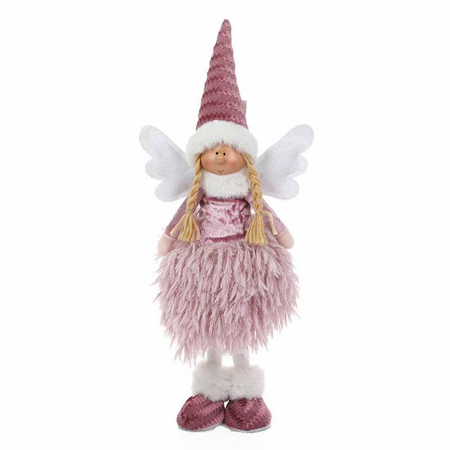 Custom Christmas Lighting Fairy Angel Decorations Plush Girl Dolls 