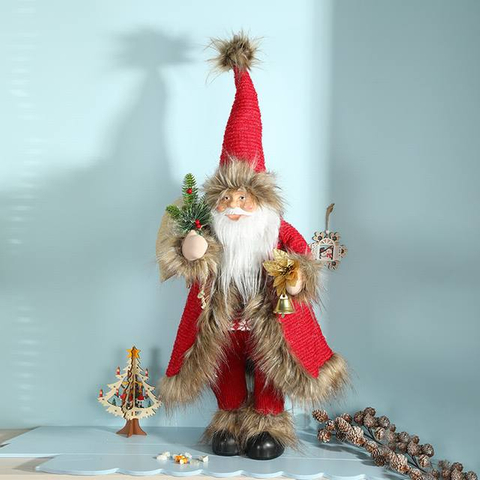 Custom Resin And Plush Santa Claus Suit for Christmas Presents Or Festival Decoration