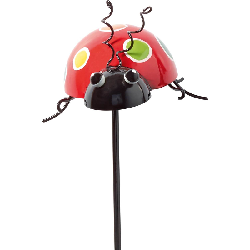 Garden Stakes Metal Decorative Plug Ladybug Cheap Outdoor Decor