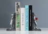 Resin Couple Figurine Art Display Bookends Decoration Bookshelf 