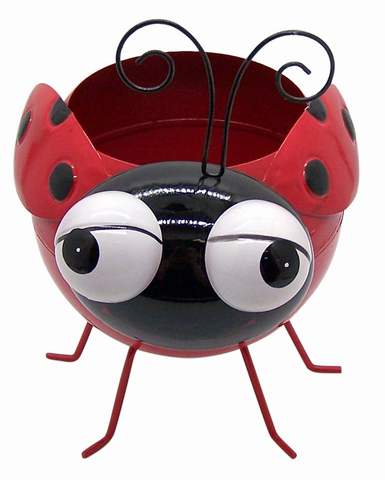 Cheap Garden Ornament Decorative Planters Outdoor Metal Ladybug Yard Art