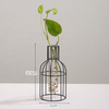 Modern Iron Art Geometric Succulent Glass Vases Flower Planter Pot For Home Room Table Decoration