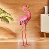 Elegant Tall Metal Pink Flamingo Garden Statues Durable Standing Flamingo Yard Decor For Indoor Outdoor Decoration