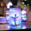 New Frosted Fairy Bottle Lights String Elf Mason Jar Solar Lights For Patio Bedroom Living Room Decor