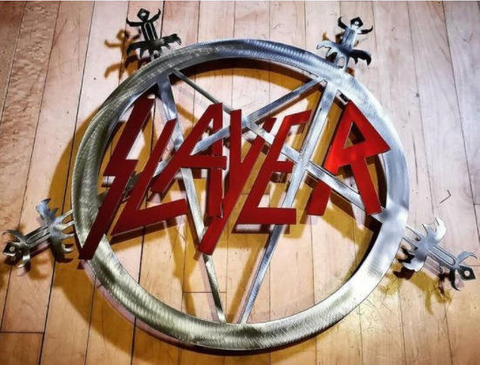Decorative Metal Iron Sculpture Rock And Heavy Band Signage 3d Art Wall Panel