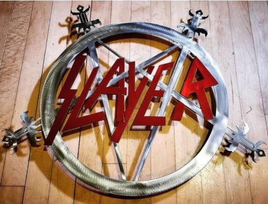 Decorative Metal Iron Sculpture Rock And Heavy Band Signage 3d Art Wall Panel