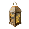 2022 New Style Muslim Festivals Battery Type Led Wooden Wind Lanterns For Living Room Tabletop Decorative