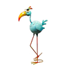 Outdoor Yard Art Metal Garden Statues And Sculptures Standing Bird Lawn Ornaments For Patio Backyard Pond Decorations