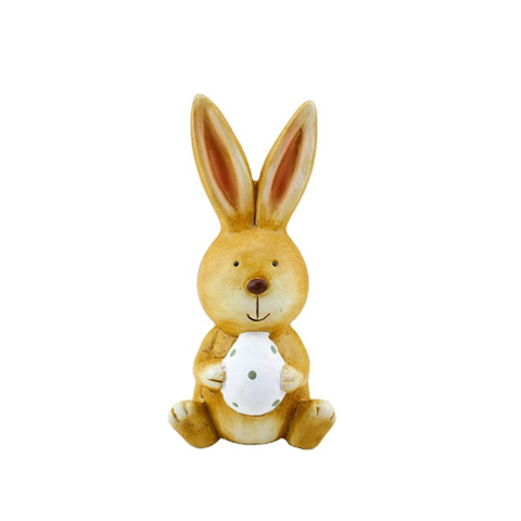 Custom Cute Mini Rabbit Ceramic Handicrafts For Micro Landscape Suitable Home Garden Ornaments