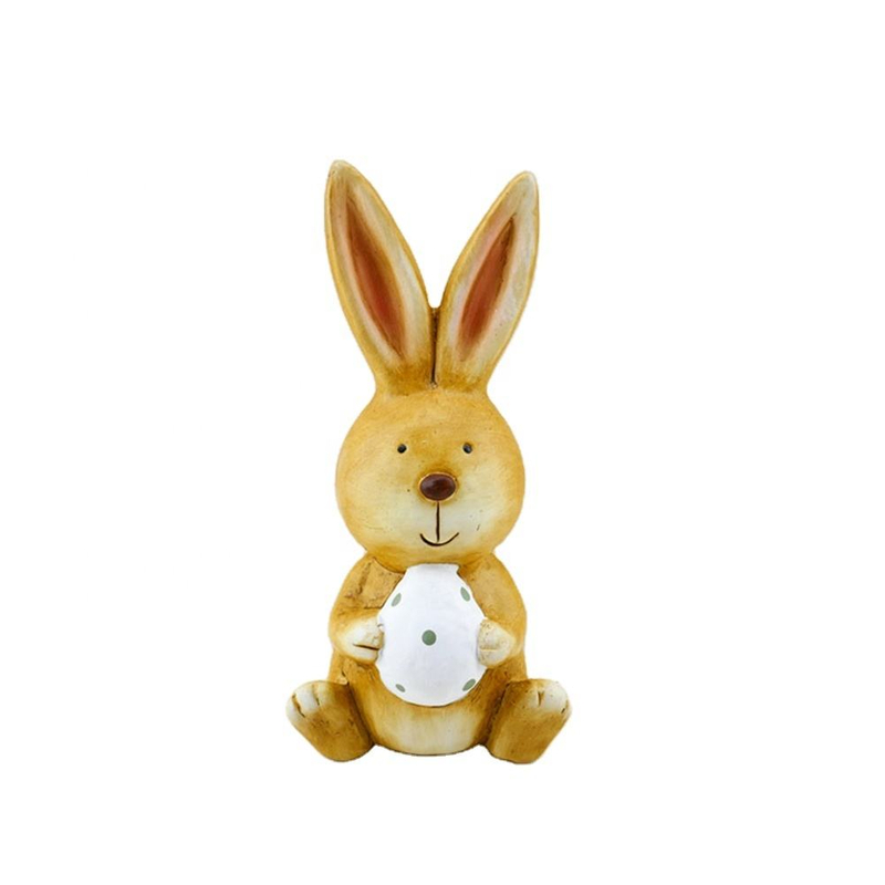 Custom Cute Mini Rabbit Ceramic Handicrafts For Micro Landscape Suitable Home Garden Ornaments