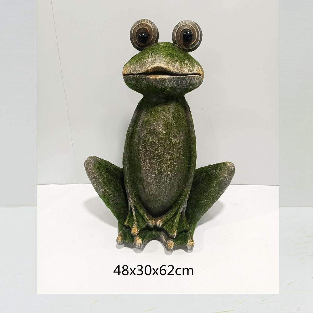 2022 New Creative Handicrafts Multiple Style Magnesium Oxide Animal Frog Ornament For Indoor Outdoor Garden Home Decor